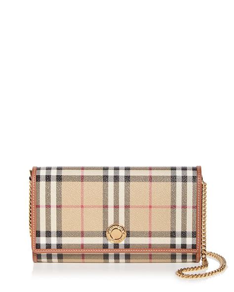 Burberry Hannah Vintage Check Chain Wallet 